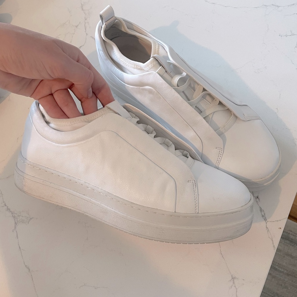 J/slides platform slip on tennies